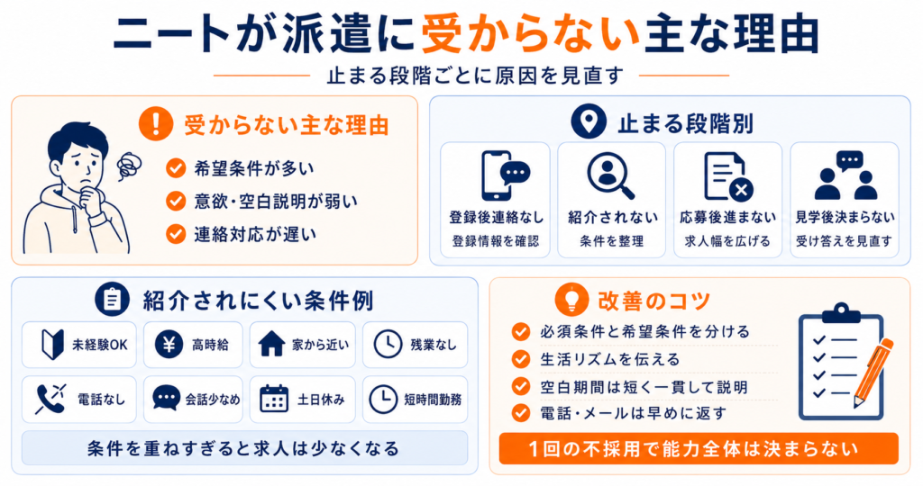 ニートが派遣に受からない理由